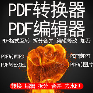 PDF转换器PDF转换成WORD图片PPTEXCEL编辑器修改去水印非迅捷账号