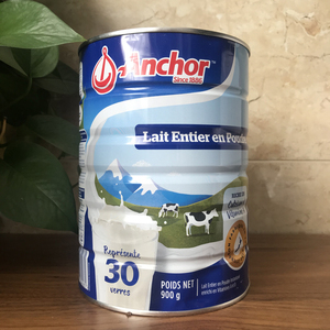 现货新西兰原装进口Anchor安佳罐装全脂成人奶粉900g 中老年营养