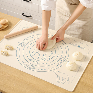 日本SP硅胶揉面垫食品级面板家用和面案板垫子做馒头包子的擀面垫