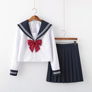 JK制服裙正版水手服套装正统基础款黑白无本二本学院风暗黑系