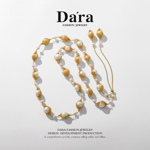 Dara/戴拉天然淡水珍珠饰品时尚个性气质项链耳坠套装