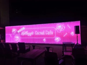 酒吧玻璃霓虹灯艺术装置LED柔性发光字定制玻璃灯管字加工千层镜