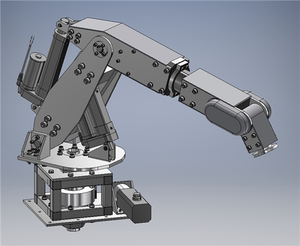六自由度机器人手臂 机械手臂三维建模机械资料