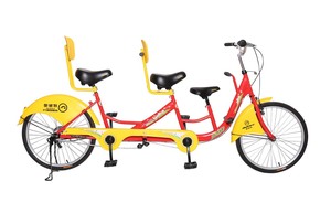 奥威特厂家直销亲子双人骑景区租赁公共自行车