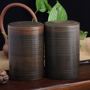 广西钦州坭兴陶紫砂茶叶罐存茶罐建水紫陶茶叶罐陶罐茶叶包装礼盒