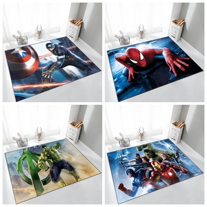 蜘蛛侠钢铁侠漫威地毯复仇者联盟个性创意儿童房间地垫卧室床边毯