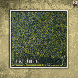 公园 the park 克里姆特 风景画 油画挂画装饰画 Klimt Gustav 花