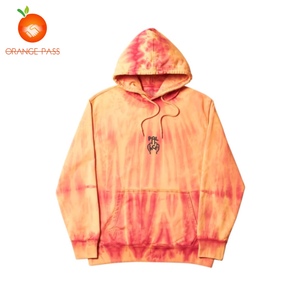 Palace Finger Up Hood Tie Dye扎染渐变竖中指男女休闲帽衫卫衣