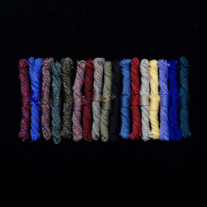 藏式手搓棉绳可分叉做佛珠滴流流苏小侧挂绳扣万能小绳子扣子