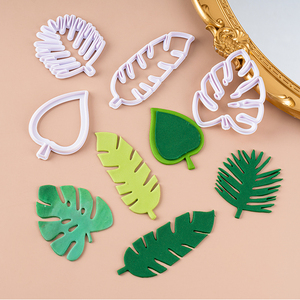 树叶模具植物叶子印花模硅胶模叶子卡通馒头造型烘焙饼干翻糖模具