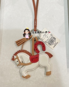 日本购直邮 genten 包挂件钥匙扣 动物图案 牛皮手工 本土小众