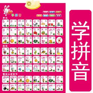 会说话26个英文字母表发音带声音的早教汉语拼音儿童有声挂图全套