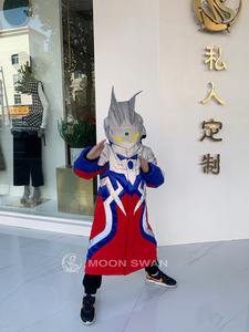 横店月娥2019新款男童奥特曼反光布COS潮童羽绒服可定制