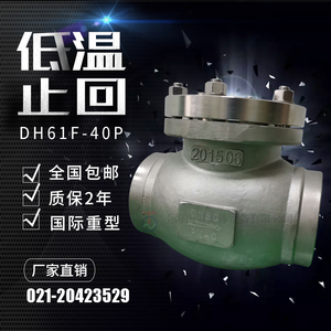 低温止回阀dn80液氮氧氩天然气LNG乙烯-196单向阀逆止阀焊接DH61F