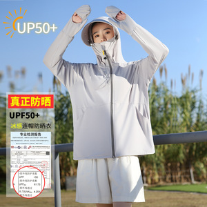 2024新款锦纶防晒衣女夏季UPF50+防紫外线透气冰丝包手指罩衫外套