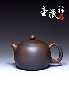西施壶钦州坭兴陶茶壶名家纯手工制作紫泥中式复古家具家用泡茶壶
