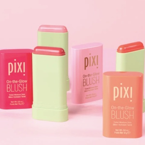 现货 Pixi On-the-Glow腮红修容棒 唇颊两用变色腮红膏修容高光棒