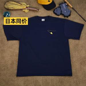 日本shaku hunter潮流钓鱼主题短袖男女图案印花棉T恤夏户外休闲