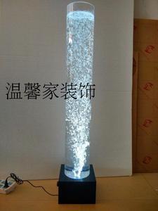 定制白光LED风水水柱灯 水泡泡落地水晶装饰水柱灯