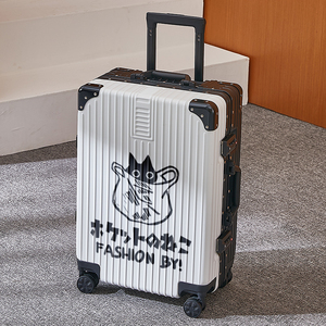 行李箱女2024新款旅行箱学生可爱密码箱卡通拉杆箱结实耐用28铝框