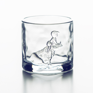 白夜童话威士忌浮雕玻璃杯礼盒高颜值礼物红酒情人节牛奶果汁水杯