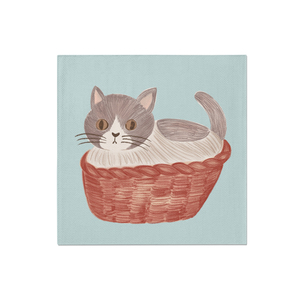 松尾猫咪卡通可爱图案餐桌防烫隔热垫杯垫碗垫防滑家用餐垫
