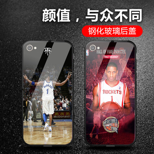 适用oppoR11/R11plus手机壳NBA麦迪篮球R11s新年版玻璃壳A3防摔A5
