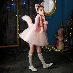 圣诞节儿童派对cosplay猫咪装扮服装女童狐狸玲娜贝儿表演出服饰