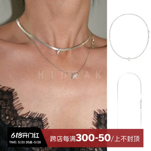 韩国SOUHAIT小众设计感高级蛇骨链nana同款轻奢气质宝石925银项链