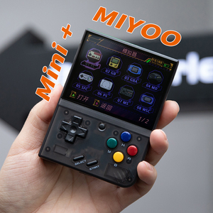 MIYOO Mini+ plus便携式掌上游戏机 开源掌机联机对战GBA双人街机经典儿童礼物游游机2024新款小掌机