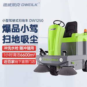 德威莱克DW1250驾驶式扫地机商用工业工厂车间电动道路清扫扫地车