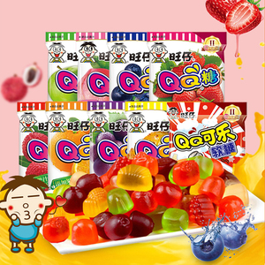 旺旺旺仔QQ糖20g*40包多口味水果果汁软糖橡皮糖网红怀旧儿童零食