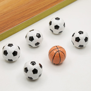 篮球足球卡通柜门拉手橱柜鞋柜衣柜展示柜圆球型陶瓷把手单孔抽屉