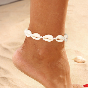 贝壳编织脚链beach style Shell hand woven anklet Foot Jewelry
