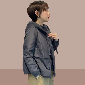 加绒加厚爆款女士短外套2024秋冬季新款冲锋衣洋气小个子夹克女装