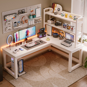 转角电脑桌台式电竞桌子家用L型书桌卧室学习桌简约办公桌工作台