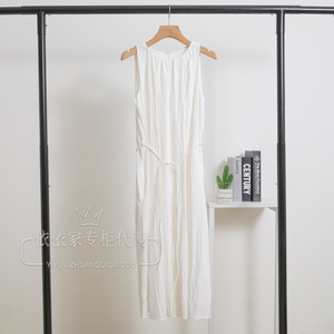 MM麦檬24夏商场同款法式度假白色无袖吊带仙女连衣裙5F4191941