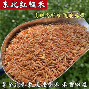 东北红米红粳米红血稻糙米5斤大米饭红香米健身主食五谷杂粗粮粥