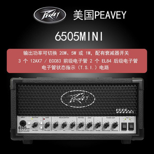 PEAVEY 6505  Mini Head 20瓦 电子管电吉他音箱 箱头箱体1