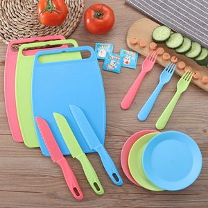 儿童菜刀切菜板套装幼儿园食品级塑料刀具不伤手水果刀宝宝仿真刀