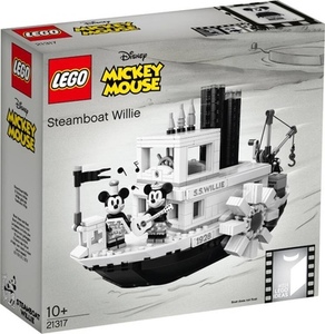 乐高LEGO积木Ideas系列21317米奇威力号汽船