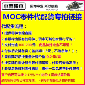 中国产小颗粒积木MOC零件表代配货专拍链接 支持定制表格图片配货