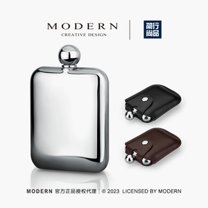 摩登Modern北欧不锈钢随身便携小酒壶户外304钢男士创意礼品定制