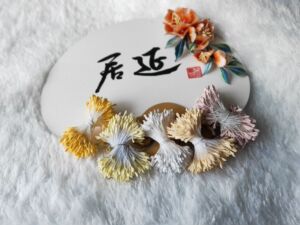 居延仿真石膏花芯扁麦芽花芯缠花发簪饰品手工DIY