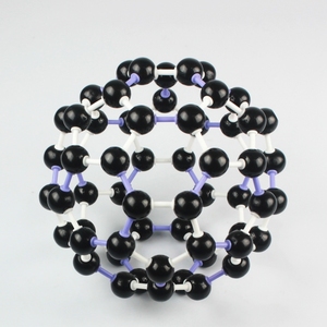 碳60晶体分子结构模型 C60足球烯分子化学教学仪器 J3120富勒烯 高中大号原子球棍比例搭建模型实验教具