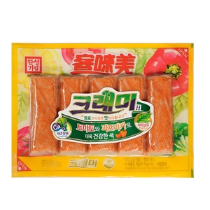 临期韩国蟹足棒90g客唻美蟹味棒网红零食即食24.7到期蟹肉