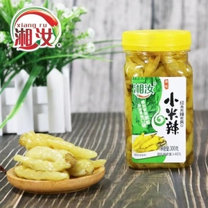 湖南湘汝小米辣椒300g泡椒凉拌水煮鱼调料泡凤爪野山椒泡菜生姜