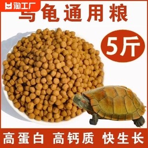龟粮乌龟粮食饲料小巴西龟草龟鳄龟开口粮大颗粒高钙小颗粒克斯