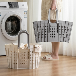 可折叠手提脏衣篓家用卫生间壁挂式脏衣篮杂物收纳筐沥水洗衣篮子