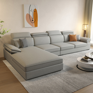 新款意式极简防水纳米科技布艺沙发客厅现代简约北欧小户型奶油风